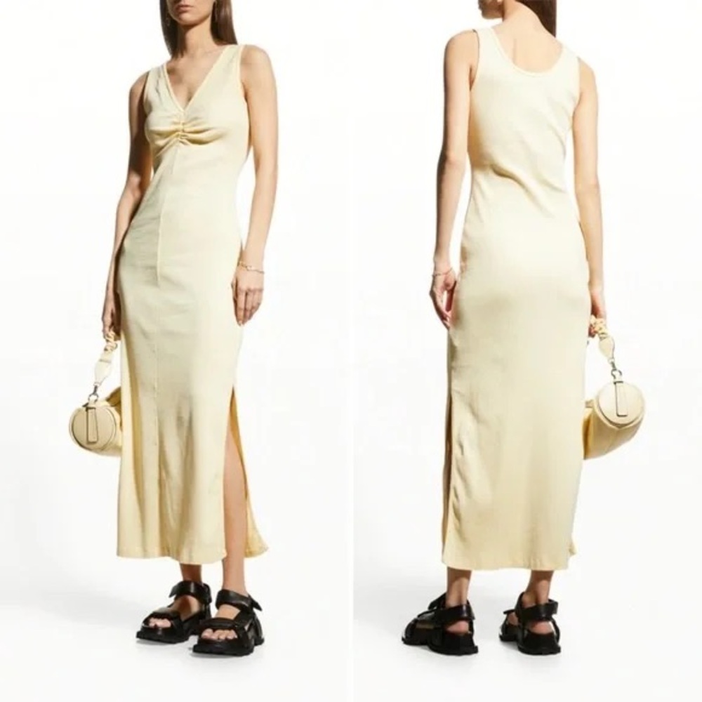 MM6 Maison Margiela Butter Yellow Maxi Dress